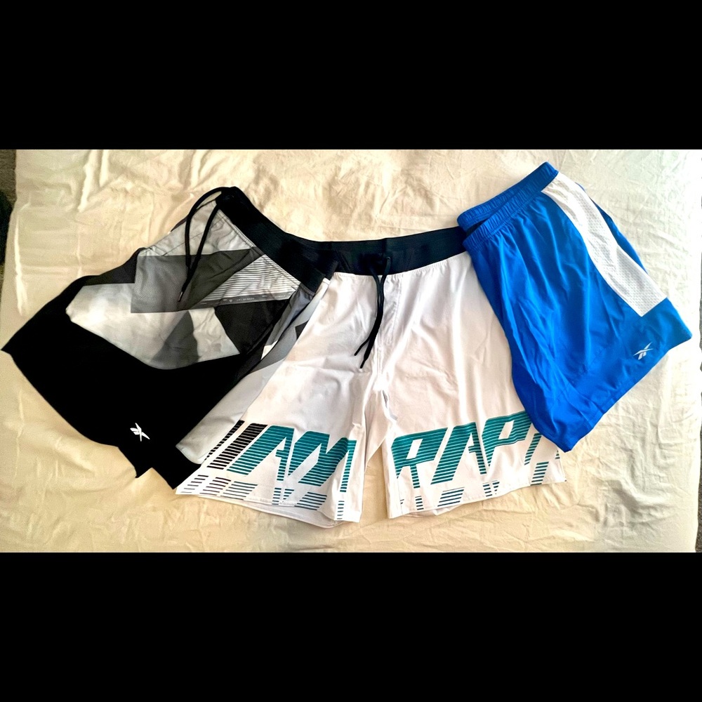 3 pair Men’s Reebok CrossFit Shorts